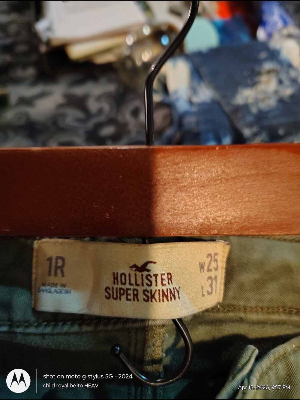 Hollister Super Skinny Jeans - Olive Green Sz 1R